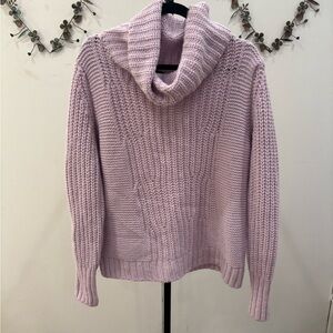 Banana Republic Soft, Chunky Lilac Cowl Neck Sweater